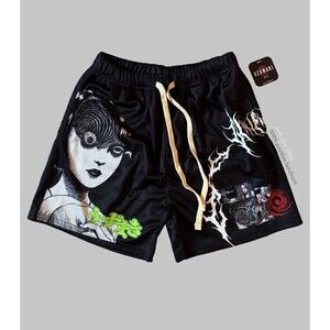 Civil Regime x Uzumaki The Scar Mesh Shorts Men's Small NWT